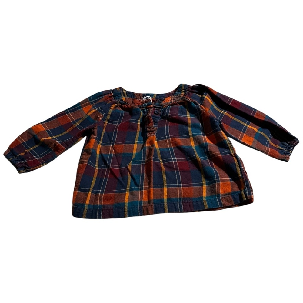 Old Navy Plaid Top 12-18 months